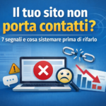 Sito non porta contatti: 7 errori che bloccano le richieste